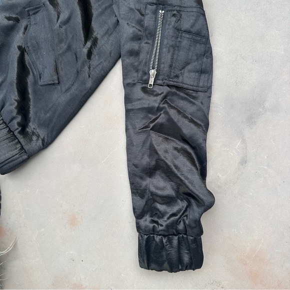 Very J Black Bomber Jacket - Picture 3 of 6